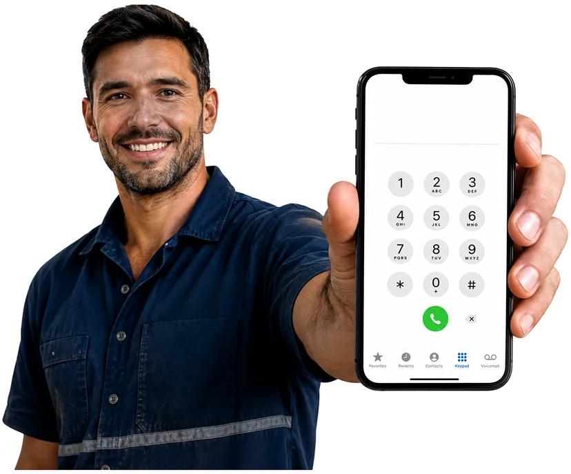 Plumber answering a Dover Heights enquiry by phone